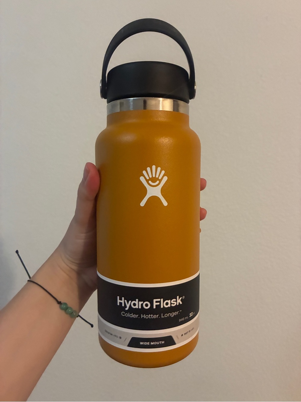 Hydro Flask 32 oz Wide Mouth Water Bottle Fossil Brown New